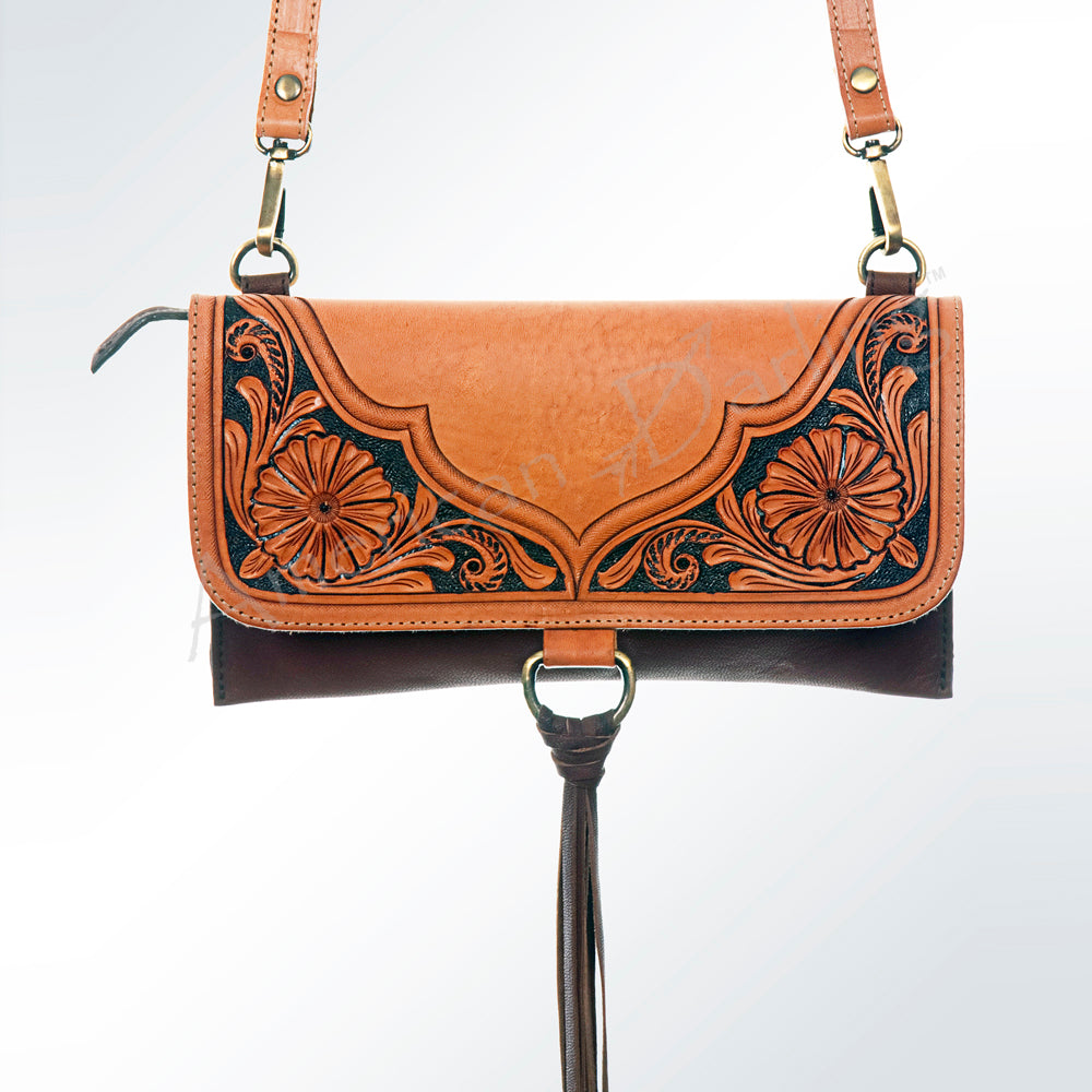 American Darling Cross Body Hand Tooled Genuine Leather Western Women Bag Handbag Purse | Crossbody for Cute