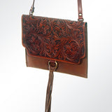 American Darling ADBGI115 Coin Purse Hand Tooled Genuine Leather Women Bag Western Handbag Purse