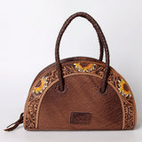 American Darling Taco Hand Tooled Hair on Genuine Leather Western Women Bag Handbag Purse | Tote Travel Bags College Casual