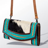 American Darling Organiser Hand Tooled Saddle Blanket Genuine Leather Western Women Bag Handbag Purse | for Cute |Organiser