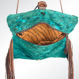 American Darling Organiser Hand Tooled Hair-On Genuine Leather Western Women Bag Handbag Purse | Travel Bags College Casual