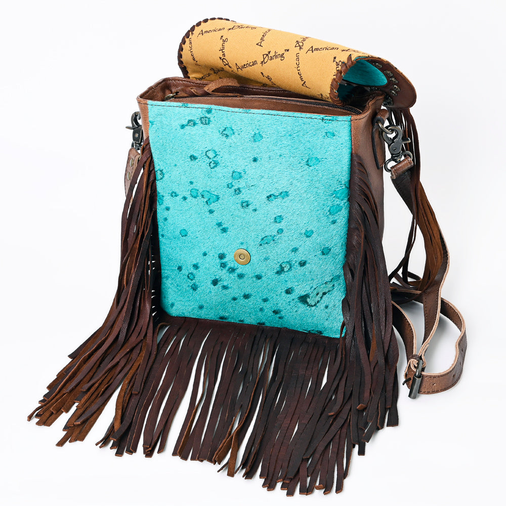 American Darling Cross Body Hair On-Genuine Leather Western Women Bag Handbag Purse | Crossbody for Cute