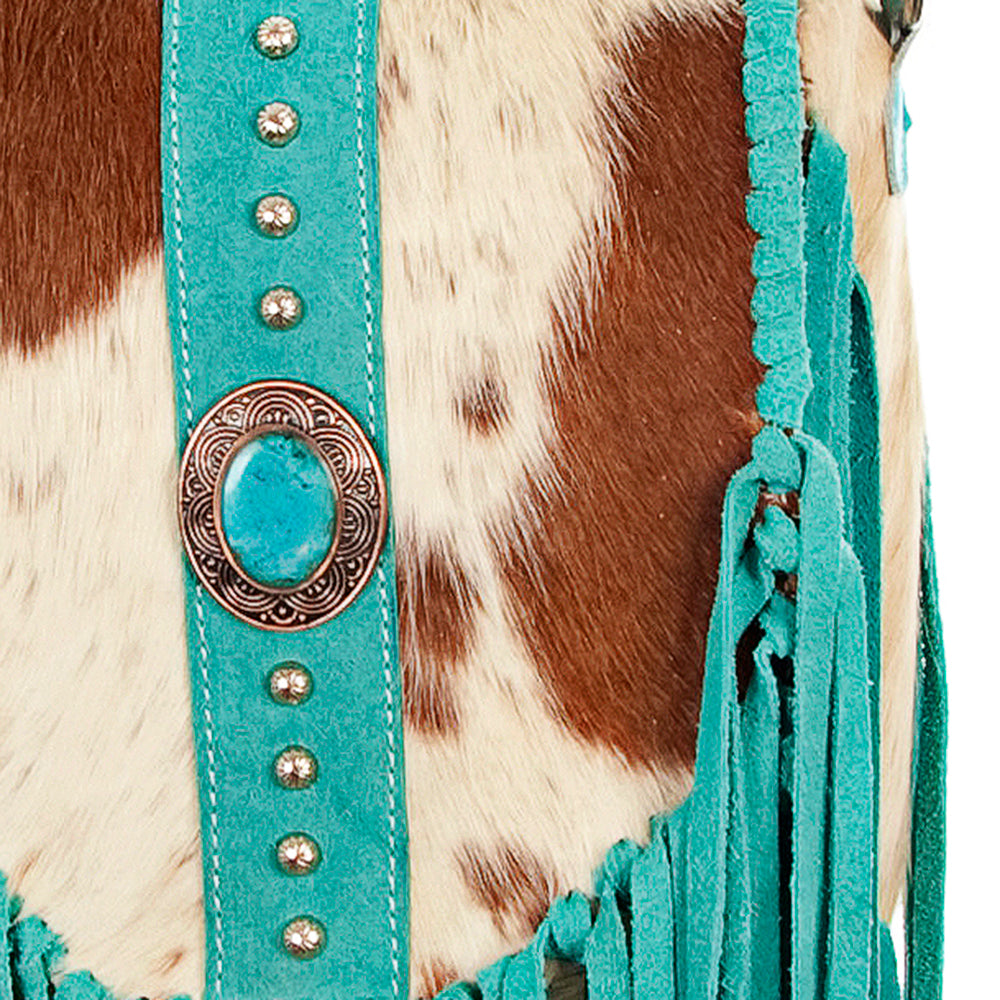 American Darling Crossbody Hair on Genuine Leather Women Bag Western Handbag