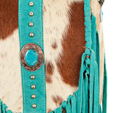 American Darling Crossbody Hair on Genuine Leather Women Bag Western Handbag