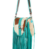 American Darling Crossbody Hair on Genuine Leather Women Bag Western Handbag