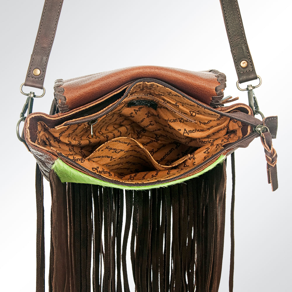 American Darling Cross Body Hair On Genuine Leather Western Women Bag Handbag Purse | Crossbody for Cute