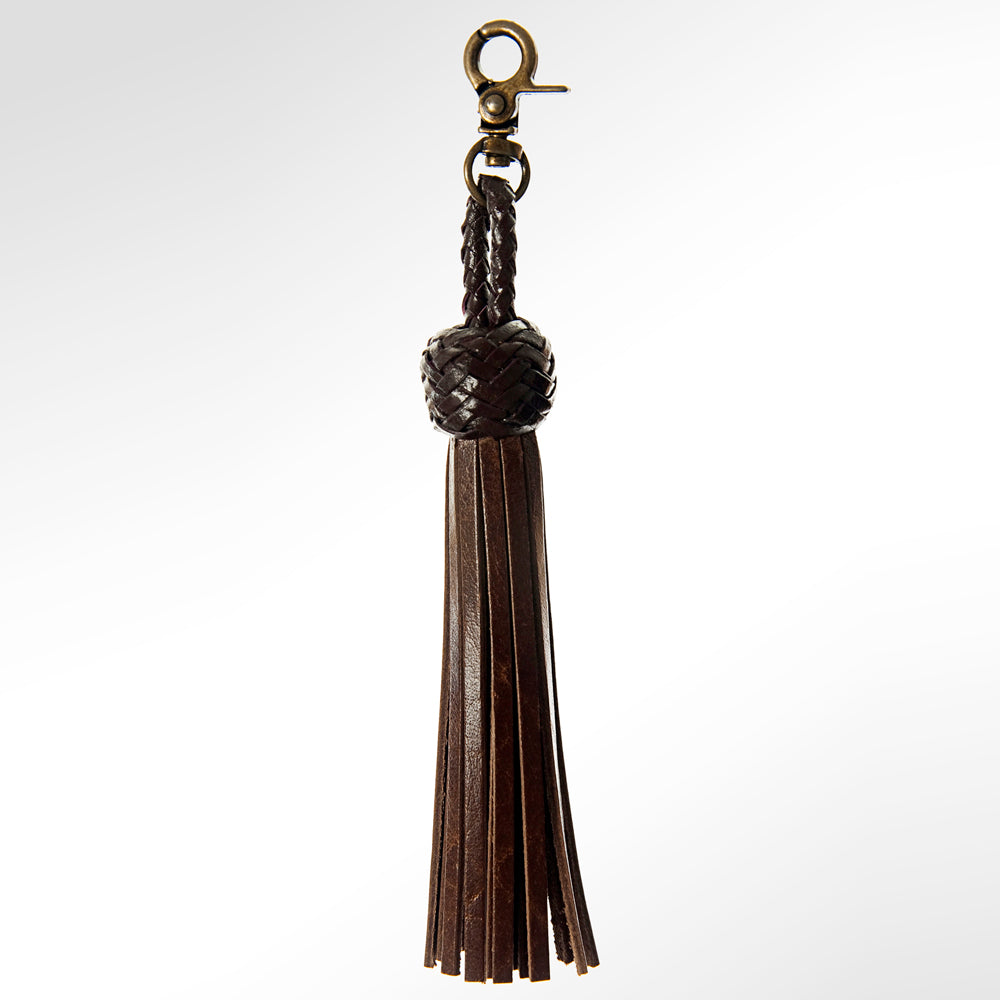 American Darling Tassel Fringes Genuine Leather For Bags Dark Brown