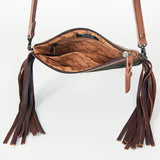 American Darling Small Crossbody Hair On Genuine Leather Western Women Bag Handbag Purse | for Cute