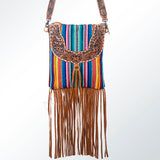 American Darling Large Crossbody Hand Tooled Saddle Blanket Genuine Leather Western Women Bag Handbag Purse | for Cute