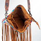 American Darling Large Crossbody Hand Tooled Saddle Blanket Genuine Leather Western Women Bag Handbag Purse | for Cute