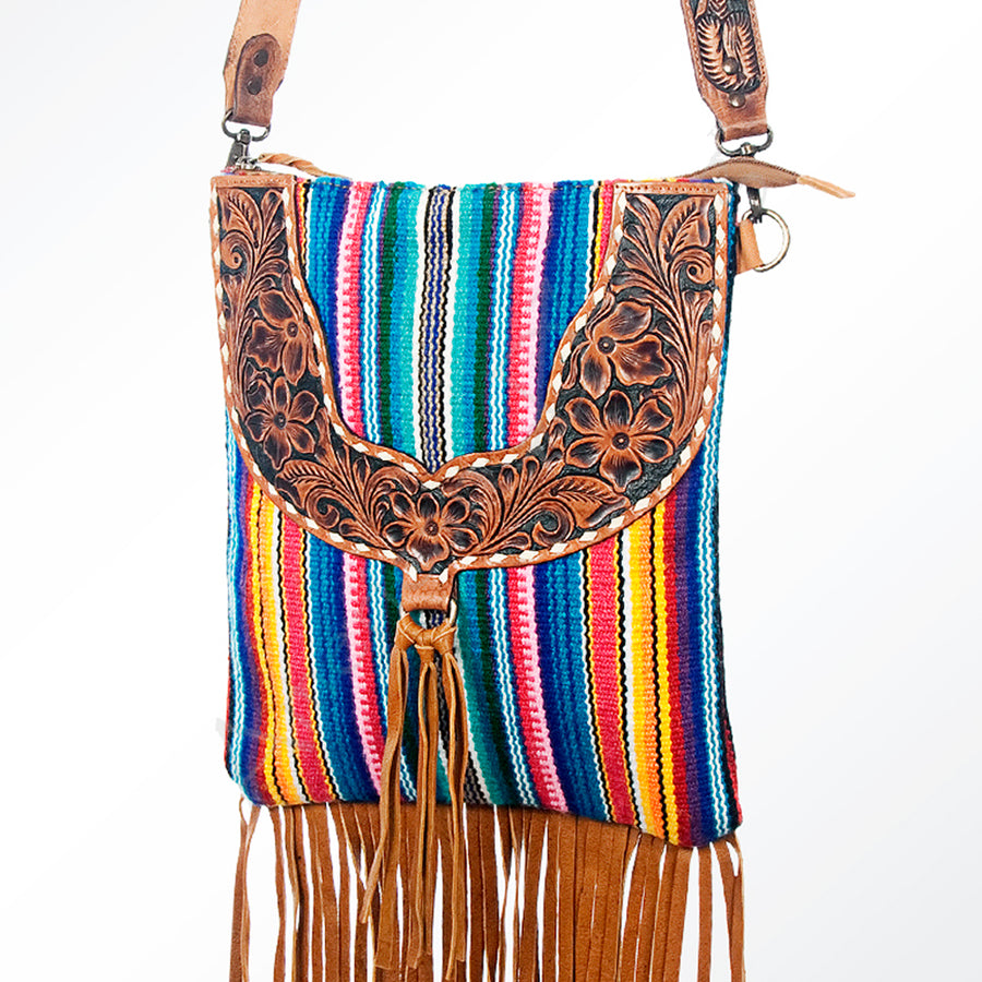 American Darling Large Crossbody Hand Tooled Saddle Blanket Genuine Leather Western Women Bag Handbag Purse | for - Uhorse