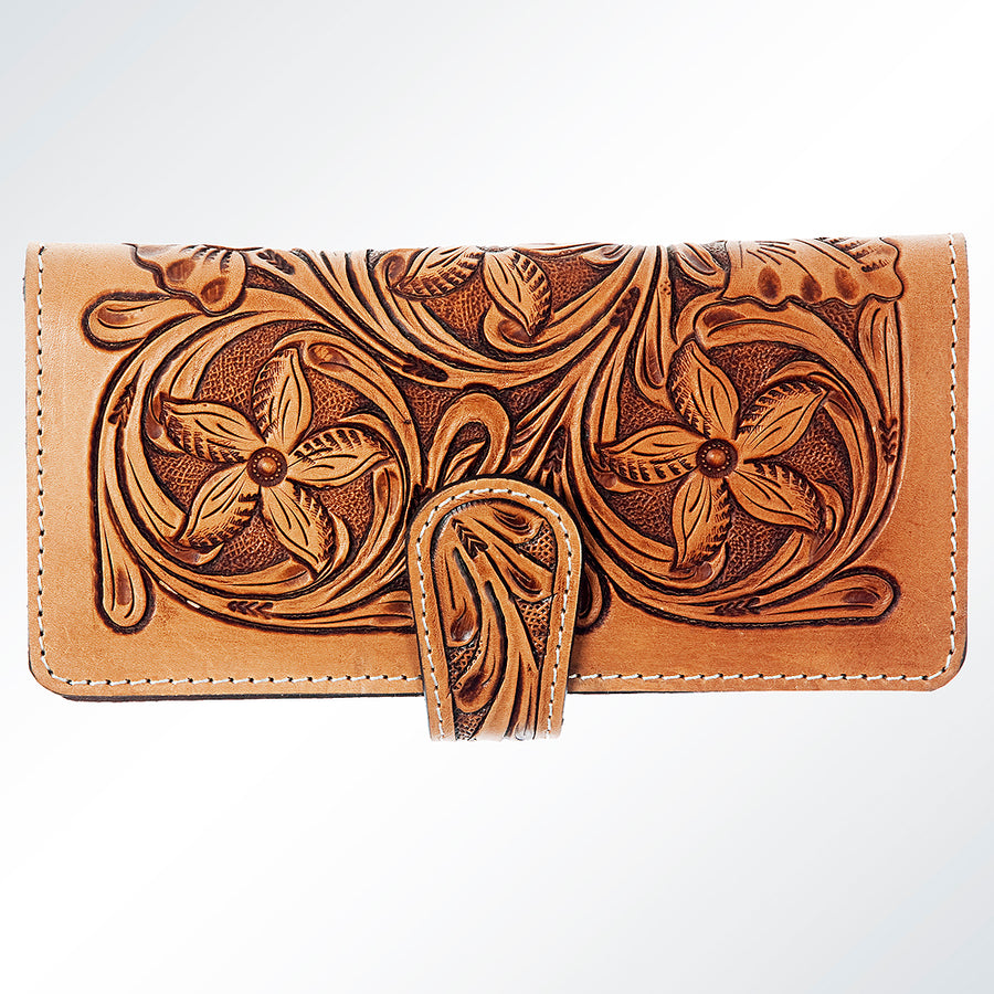 American Darling Wallet Hand Tooled Genuine Leather Western Women Bag Handbag Purse | for Cute