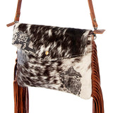 American Darling Crossbody Hair-On Genuine Leather Western Women Bag Handbag Purse | Travel Bags College Casual