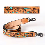 American Darling ADSTF114 Hand Tooled Genuine Leather Crossbody Handle Strap For Bags