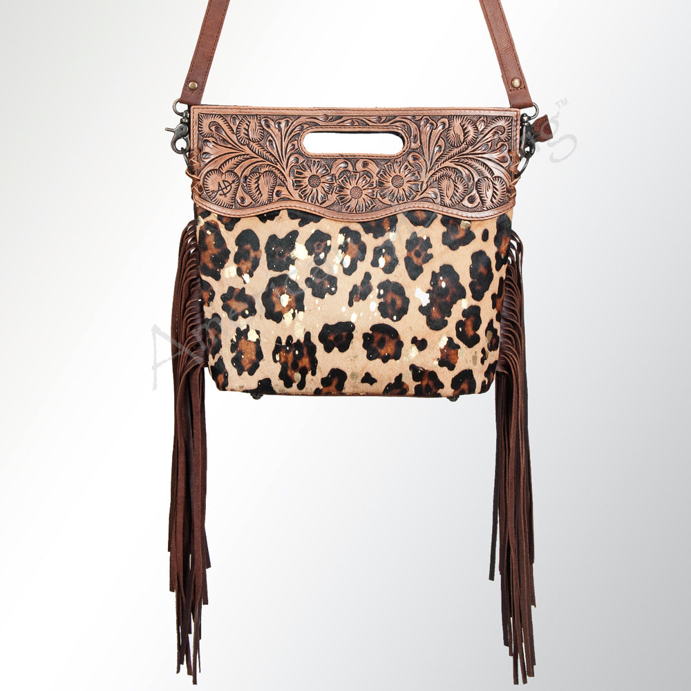 American Darling Clutch Hand Tooled Hair on Genuine Leather Western Women Bag Handbag Purse | Purses for Cute