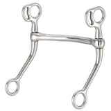 5 In Tough 1 Silver Star Stainless Steel Mullen Mouth Reining Horse Bit