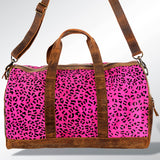 American Darling Duffel Hair On Genuine Leather Western Women Bag | Handbag Duffle Weekend Travel Bags for