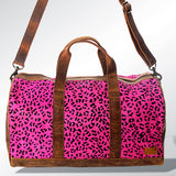 American Darling Duffel Hair On Genuine Leather Western Women Bag | Handbag Duffle Weekend Travel Bags for