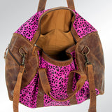 American Darling Duffel Hair On Genuine Leather Western Women Bag | Handbag Duffle Weekend Travel Bags for