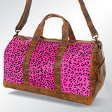 American Darling Duffel Hair On Genuine Leather Western Women Bag | Handbag Duffle Weekend Travel Bags for