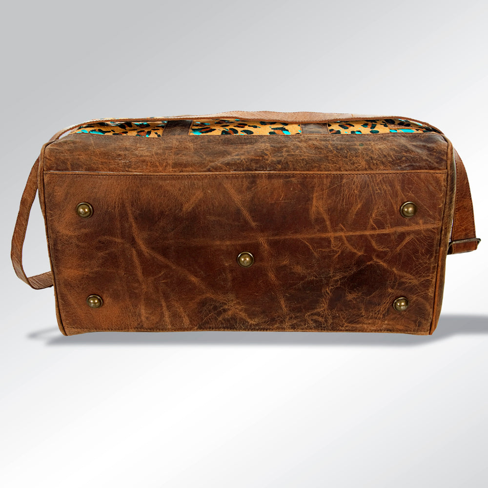 American Darling Duffel Hair On Genuine Leather Western Women Bag | Handbag Duffle Weekend Travel Bags for