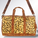 American Darling Duffel Hair On Genuine Leather Western Women Bag | Handbag Duffle Weekend Travel Bags for