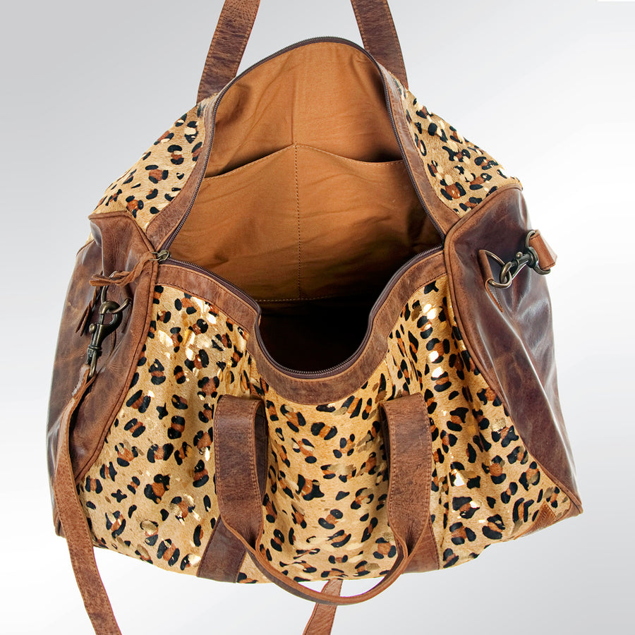 American Darling Women's Duffel Bag Western Hair On Genuine Leather Handbag and Ladies Purse