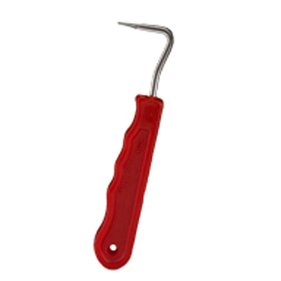 Hilason Ezy Grip Horse Hoof Pick with Abs Plastic Handle Red - Uhorse