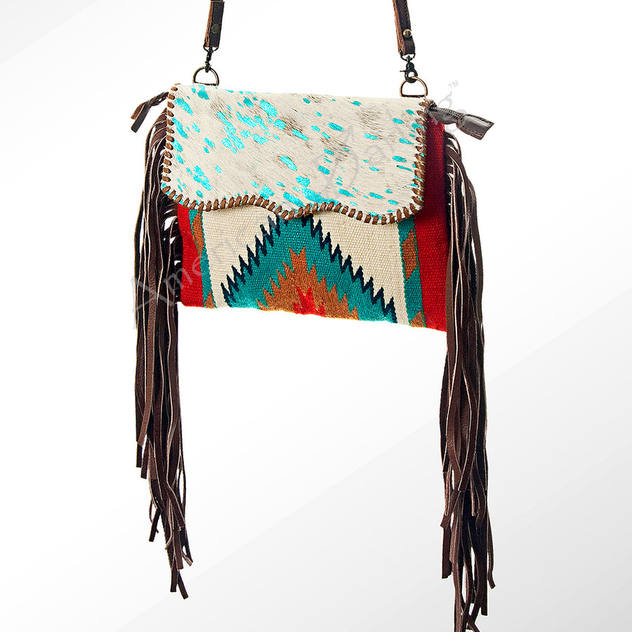 ADBG236B-ACTRQ American Darling Saddle Blanket Hair On Genuine Leather by Hilason ā Cowboy and equestrian accessories