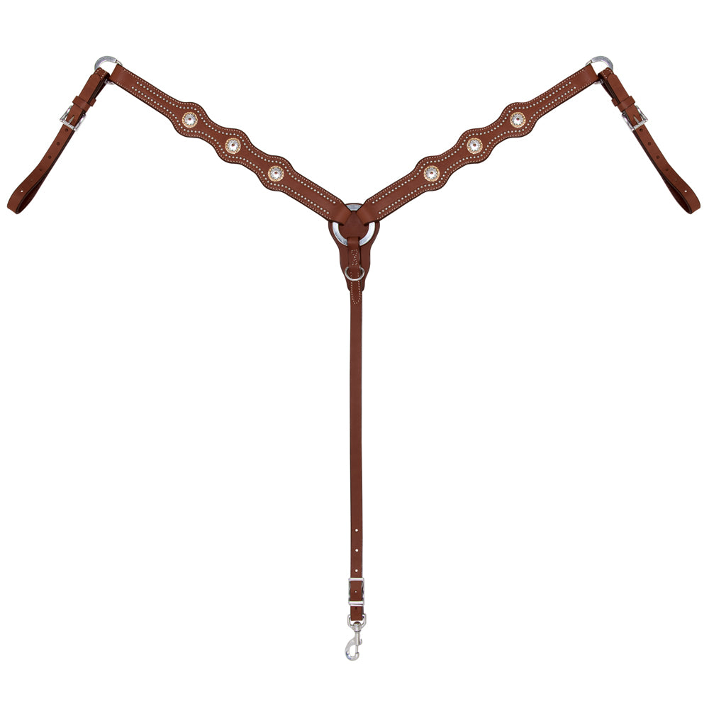 Weaver Horse Leather Breast Collar Stacy Westfall Showtime Brown
