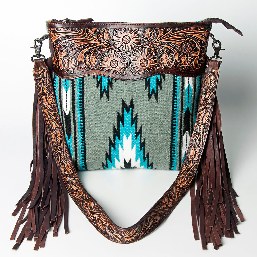 American Darling Cross Body Hand Tooled Saddle Blanket Genuine Leather Western Women Bag Handbag Purse | Crossbody for |Cute