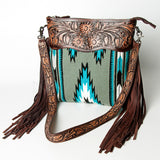American Darling Cross Body Hand Tooled Saddle Blanket Genuine Leather Western Women Bag Handbag Purse | Crossbody for |Cute
