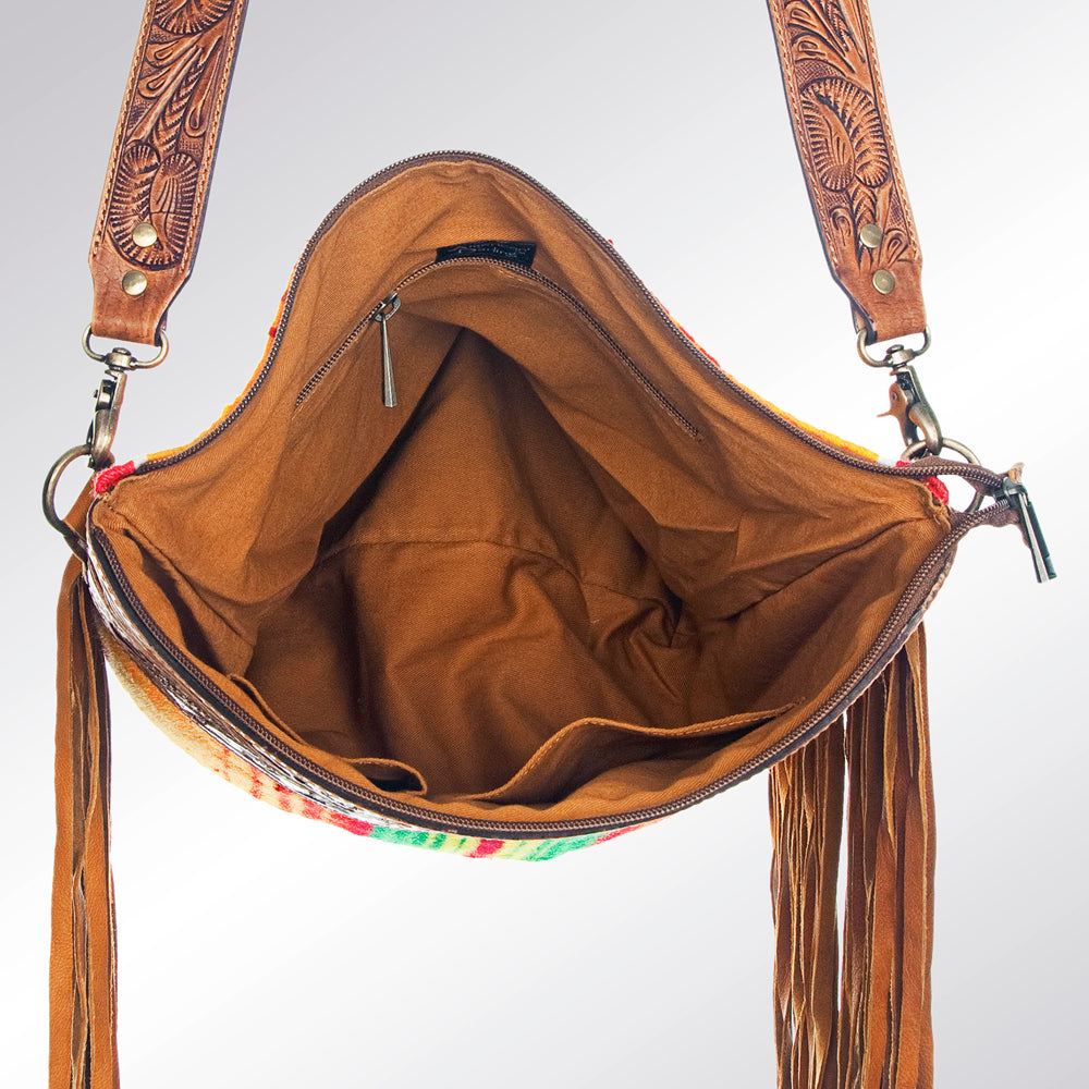 American Darling Cross Body Hand Tooled Saddle Blanket Genuine Leather Western Women Bag Handbag Purse | Crossbody for |Cute
