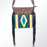 American Darling Cross Body Hand Tooled Saddle Blanket Genuine Leather Western Women Bag Handbag Purse | Crossbody for |Cute