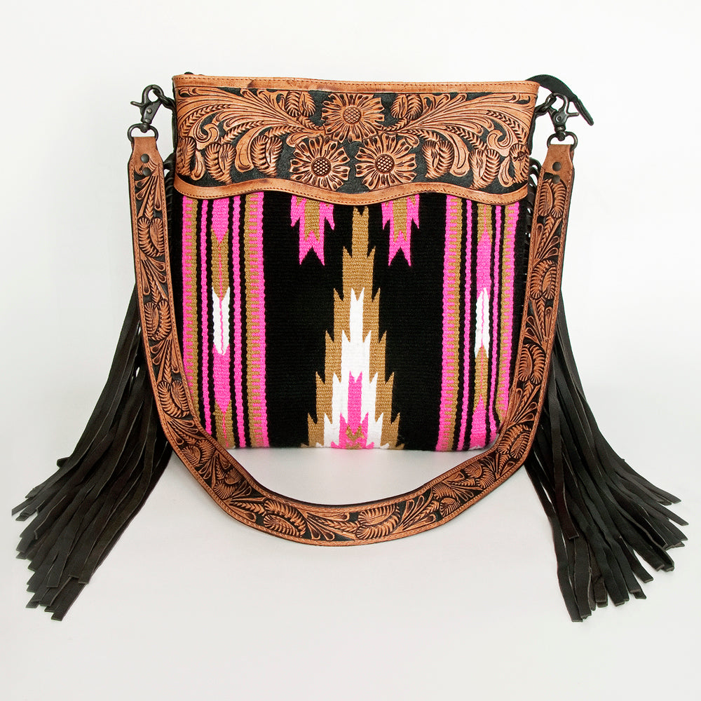 American Darling Cross Body Hand Tooled Saddle Blanket Genuine Leather Western Women Bag Handbag Purse | Crossbody for |Cute