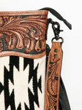 American Darling Signature Crossbody Hand Tooled Saddle Blanket Genuine Leather Western Women Bag Handbag Purse | for Cute