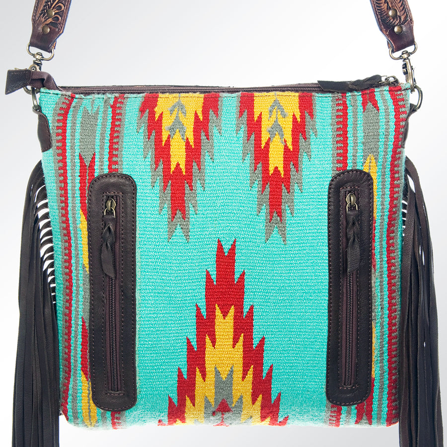 American Darling Cross Body Saddle Blanket Genuine Leather Western Women Bag | Pink Handbag Purse Crossbody for Cute