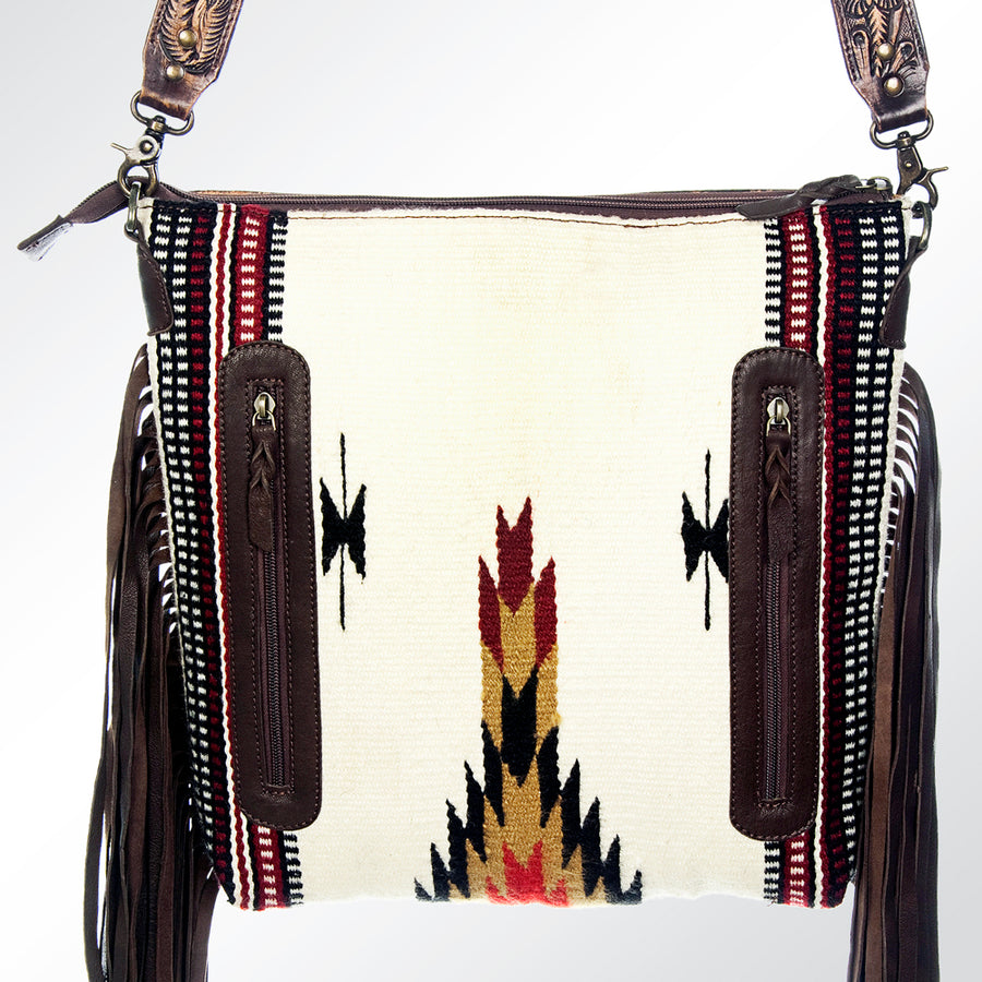 American Darling Signature Crossbody Hand Tooled Saddle Blanket Genuine Leather Western Women Bag Handbag Purse | for Cute