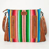 American Darling Cross Body Saddle Blanket Hand Tooled Genuine Leather Western Women Bag Handbag Purse Travel Bags College