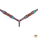 HILASON Western Horse Headstall Breast Collar Set American Leather Tan