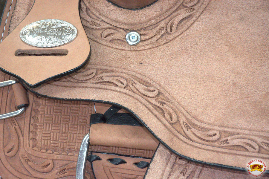 HILASON Western Horse Saddle American Leather Ranch Roping Cowboy | Hand Tooled Wade & For Horses