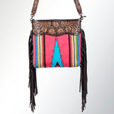 American Darling Cross Body Hand Tooled Saddle Blanket Genuine Leather Western Women Bag Handbag Purse | Crossbody for Cute