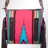 American Darling Cross Body Hand Tooled Saddle Blanket Genuine Leather Western Women Bag Handbag Purse | Crossbody for Cute
