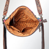 American Darling Cross Body Hand Tooled Saddle Blanket Genuine Leather Western Women Bag Handbag Purse | Crossbody for Cute