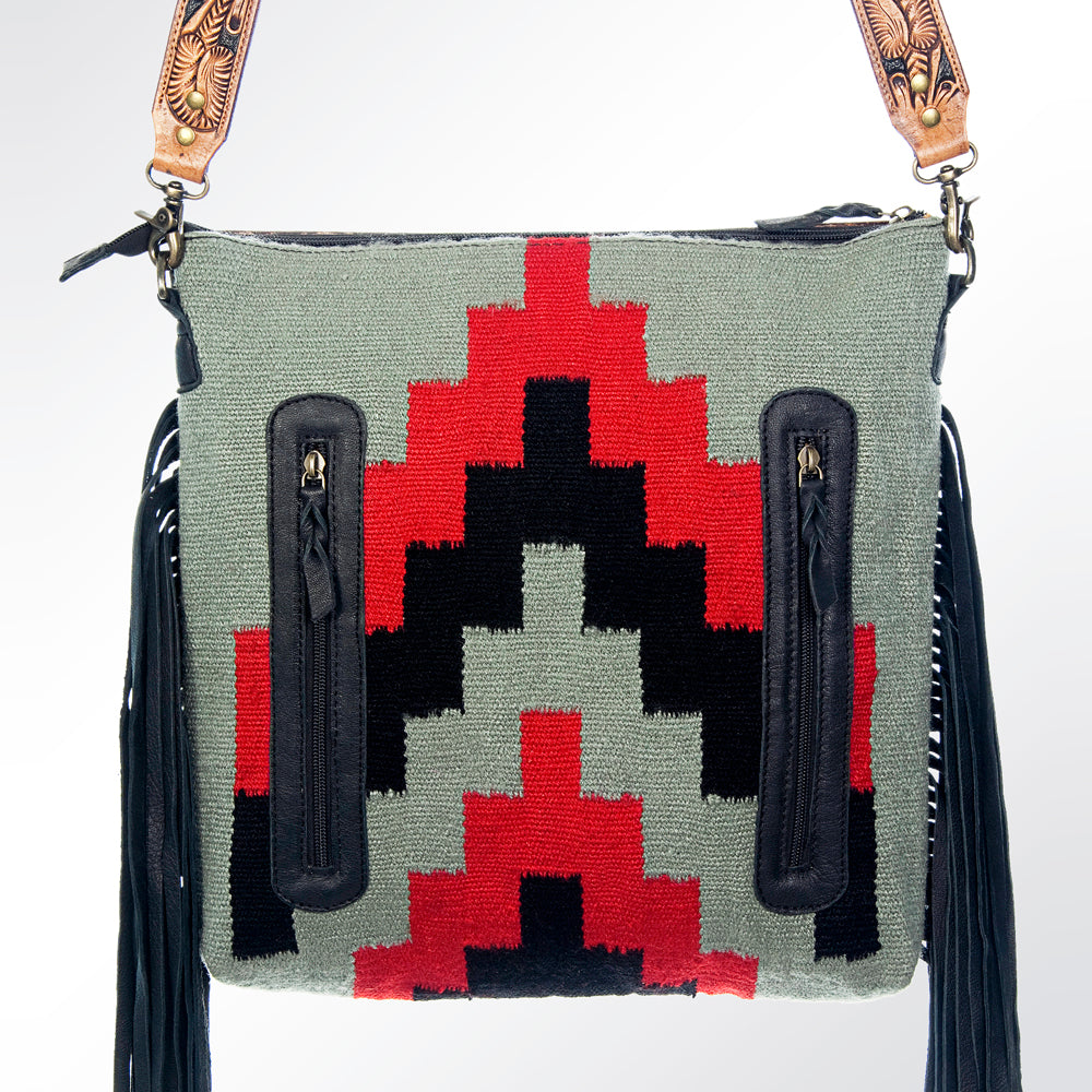 American Darling Cross Body Hand Tooled Saddle Blanket Genuine Leather Western Women Bag Handbag Purse | Crossbody for Cute