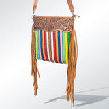 American Darling Cross Body Hand Tooled Saddle Blanket Genuine Leather Western Women Bag Handbag Purse | Crossbody for Cute