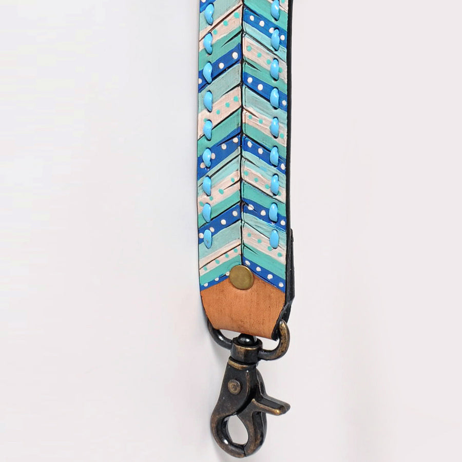 American Darling Hand Tooled Genuine Leather Crossbody Handle Strap for Bags Phone Wallet Purse Clutch