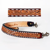 American Darling ADSTF117 Hand Tooled Genuine Leather Crossbody Handle Strap For Bags