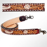 American Darling ADSTF118 Hand Tooled Genuine Leather Crossbody Handle Strap For Bags