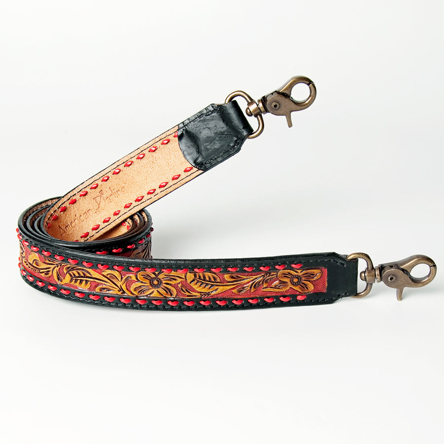 American Darling Hand Tooled Genuine Leather Crossbody Handle Strap for Bags Phone Wallet Purse Clutch